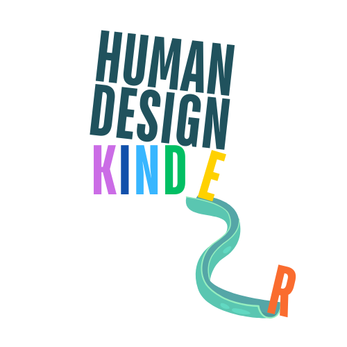 Logo Human Design Kinder Schrift Rutsche Logofarbe WS
